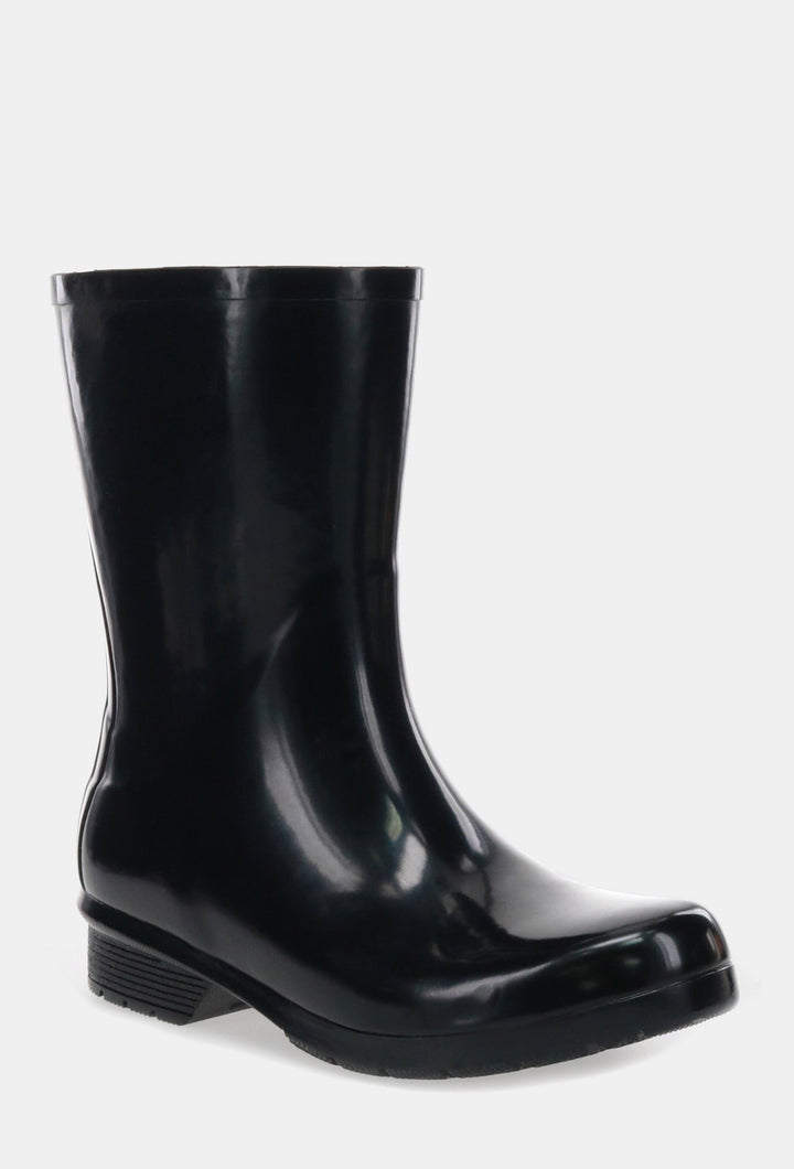 GLOSS MID RAIN BOOT - BLACK - Chooka