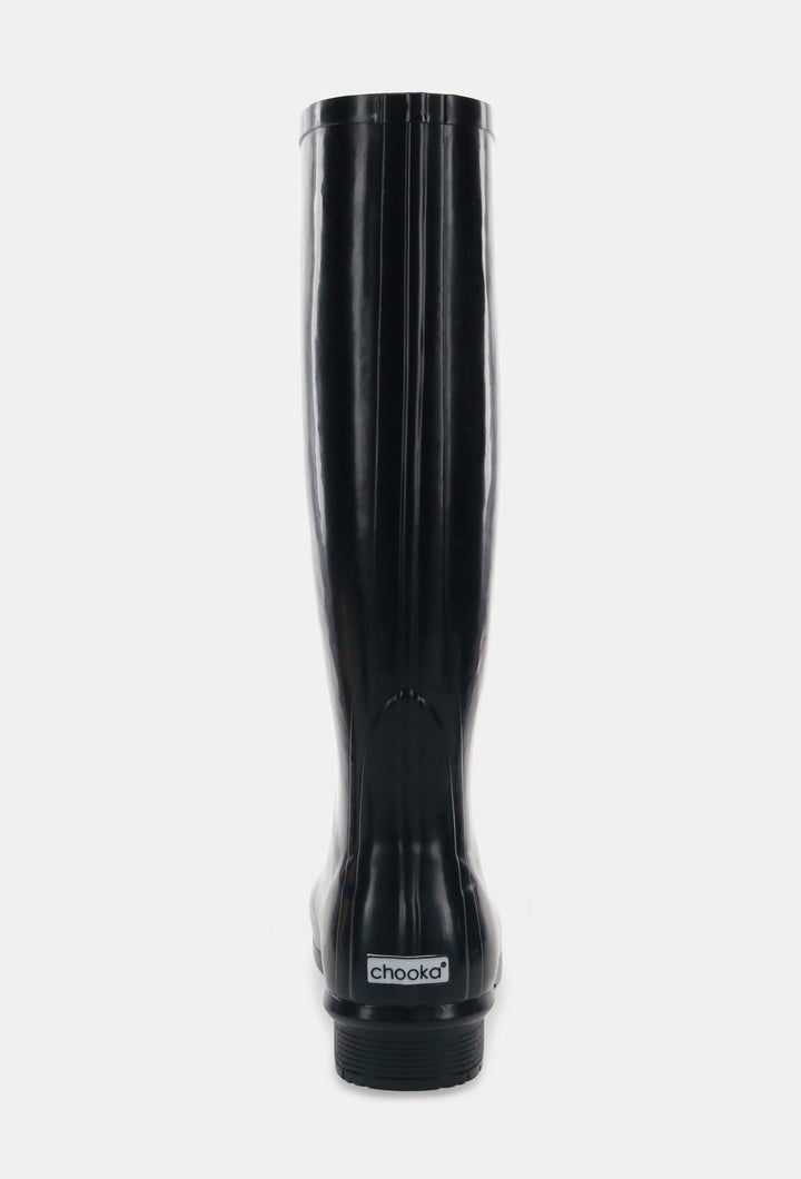 GLOSS TALL RAIN BOOT - BLACK - Chooka