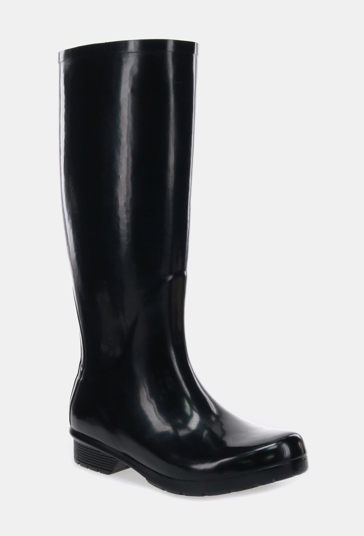 GLOSS TALL RAIN BOOT BLACK