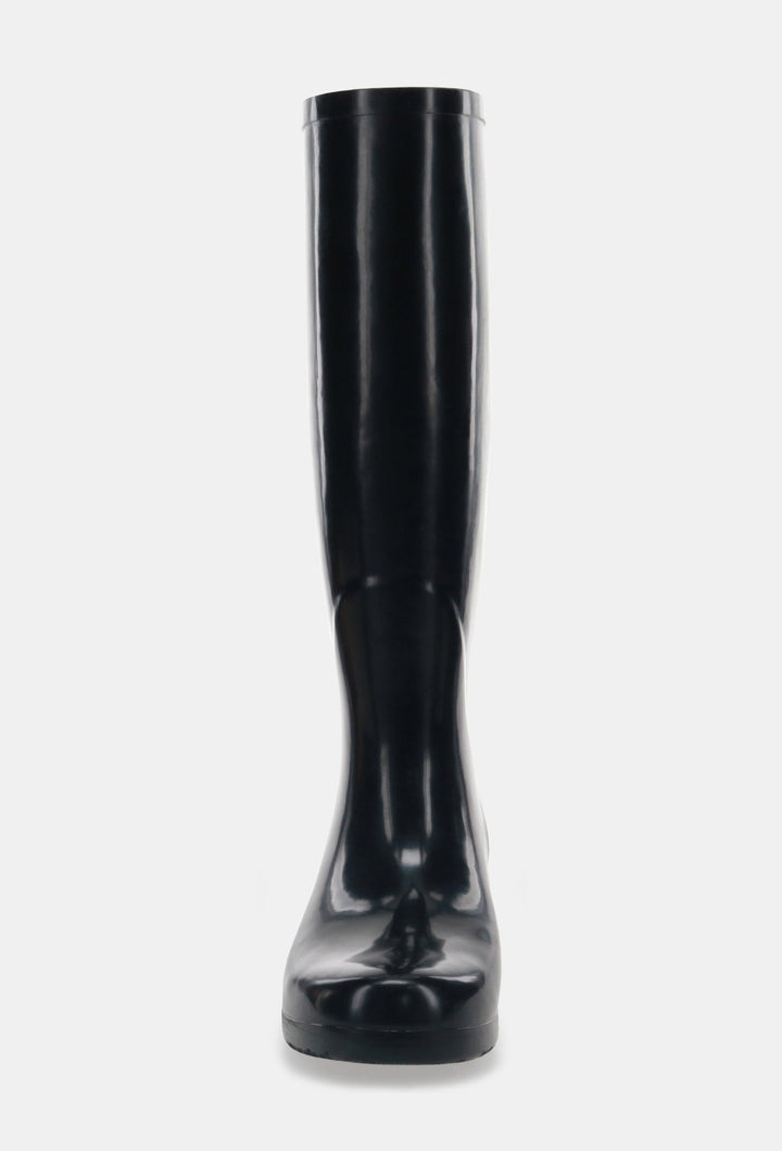 GLOSS TALL RAIN BOOT - BLACK - Chooka