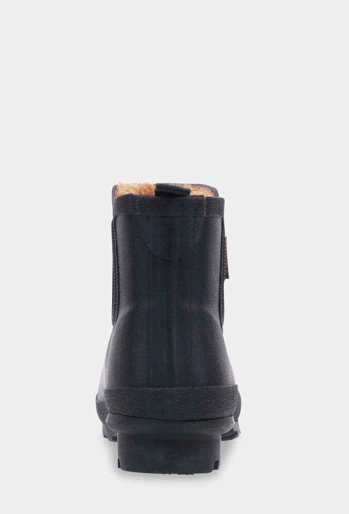 PLUSH CHELSEA RAIN BOOT- BLACK - Chooka